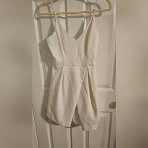 Off-white mini dress